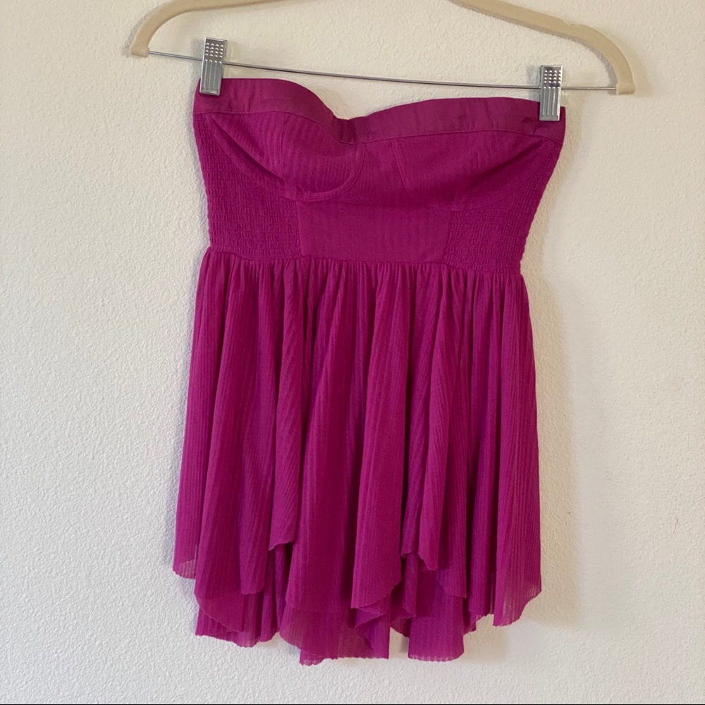 Free people Strapless top.